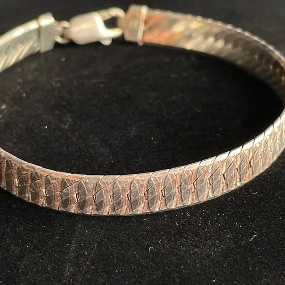 Vintage Milor Sterling Silver 925 bracelet bangle - Picture 7 of 12
